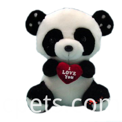 Plüschpanda mit Herz plush panda with heart